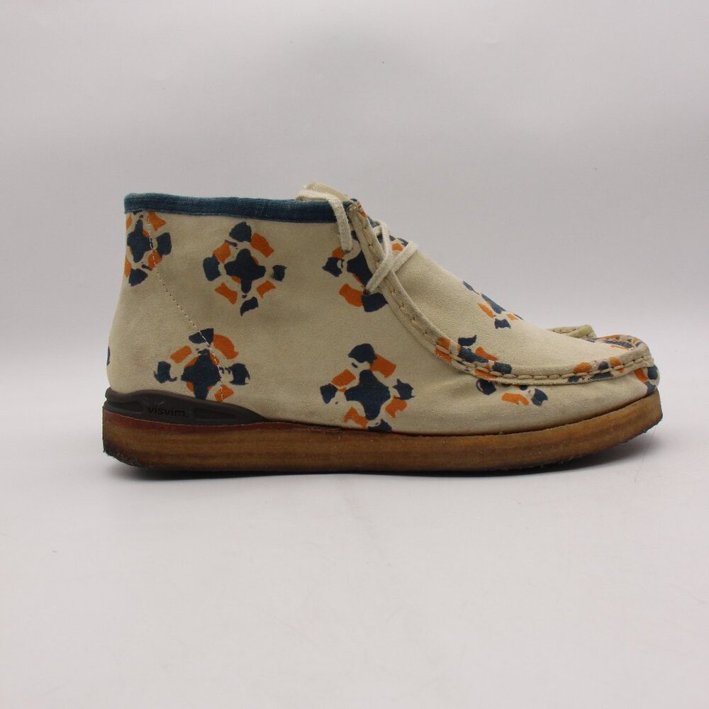 Visvim Chukka Boots Men’s 11 Ornament Printed Leather Lace Up Boots Crepe Sole